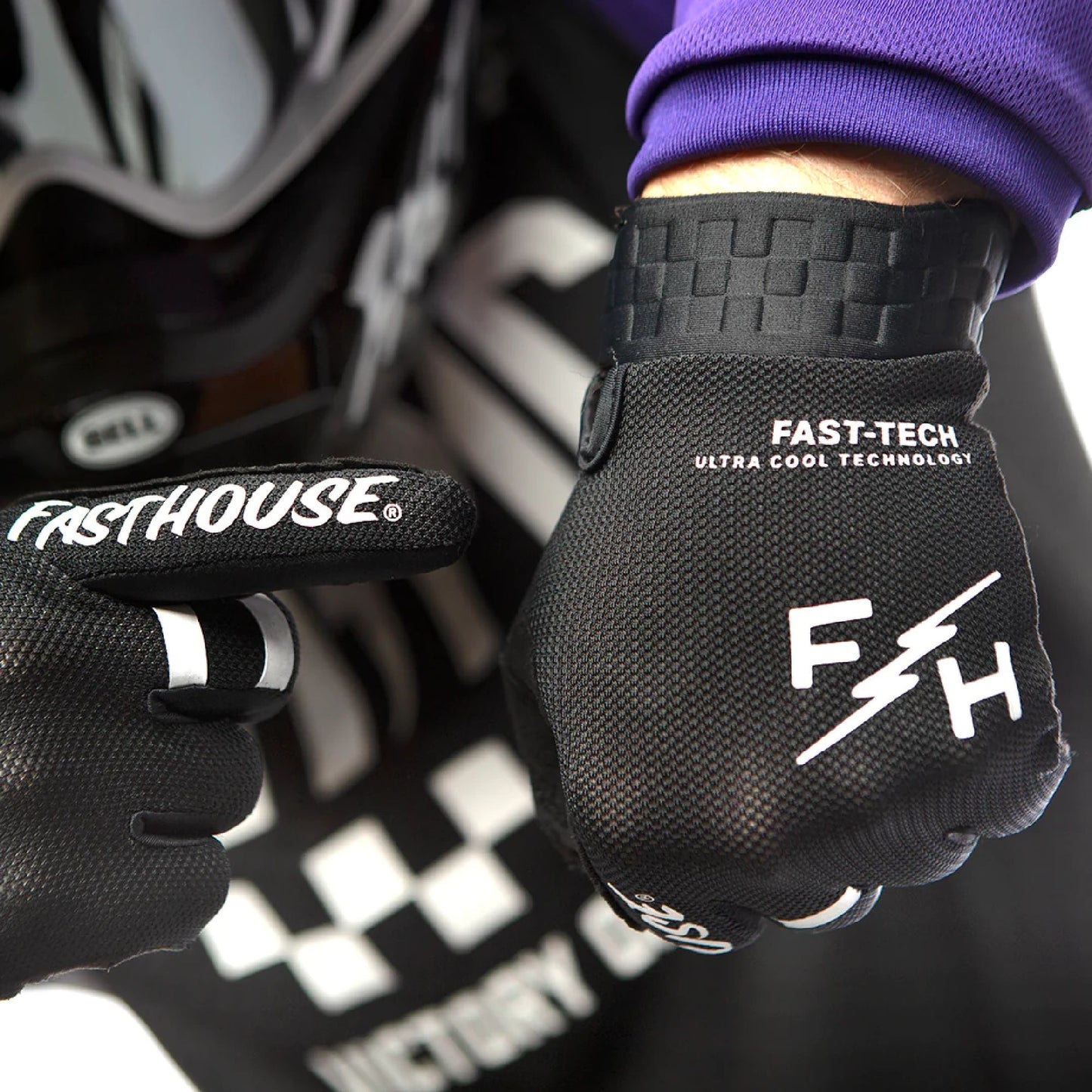 Fasthouse Vapor Glove Black Black - Fasthouse Bike Gloves