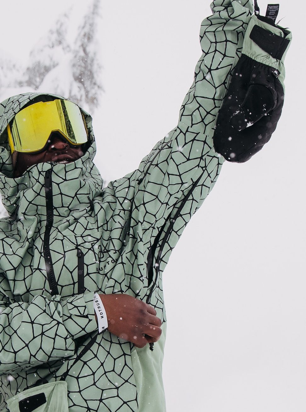 Men's Burton [ak] Velocity GORE-TEX 2L Anorak Jacket Hedge Green Ossicone Snow Jackets