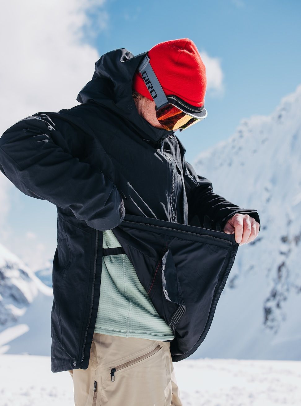 Men's Burton [ak] Velocity GORE-TEX 2L Anorak Jacket True Black Snow Jackets