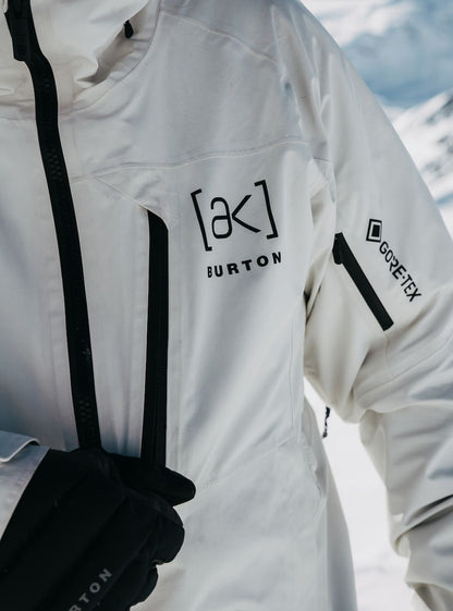 Men's Burton [ak] Velocity GORE-TEX 2L Anorak Jacket Stout White - Burton Snow Jackets