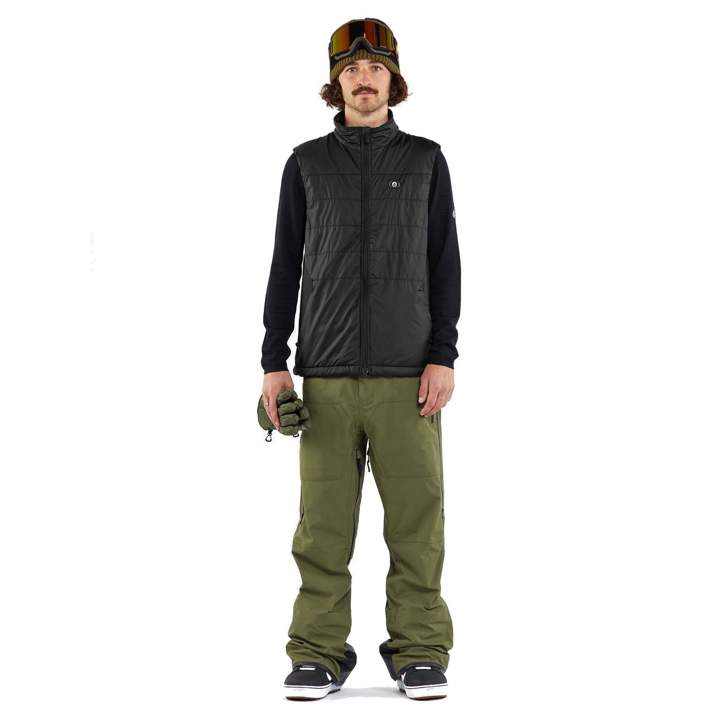 Volcom Utility Puff Vest Black Snow Jackets