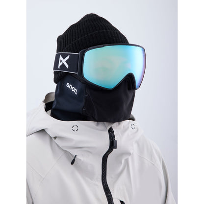 Anon M4S Toric Low Bridge Goggles + Bonus Lens Black Perceive Variable Blue - Anon Snow Goggles