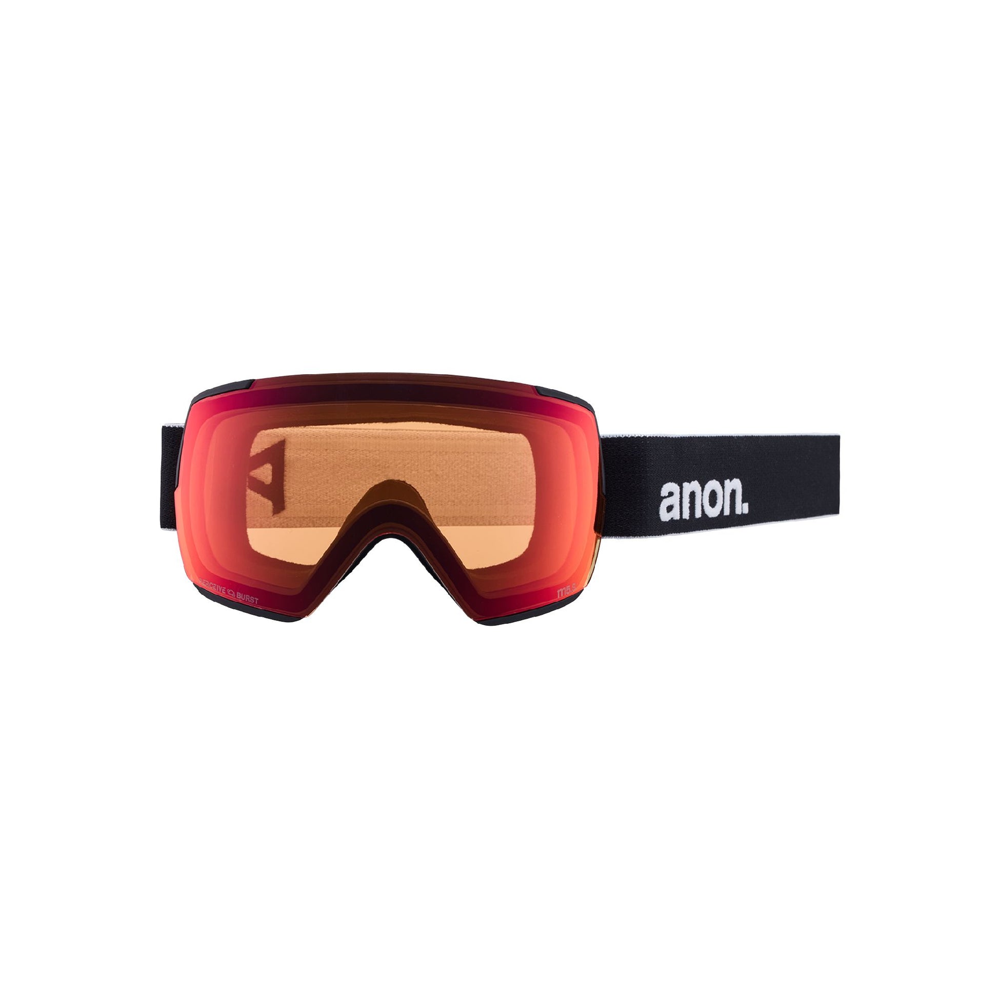 Anon M5S Low Bridge Snow Goggles Black Perceive Sunny Red - Anon Snow Goggles