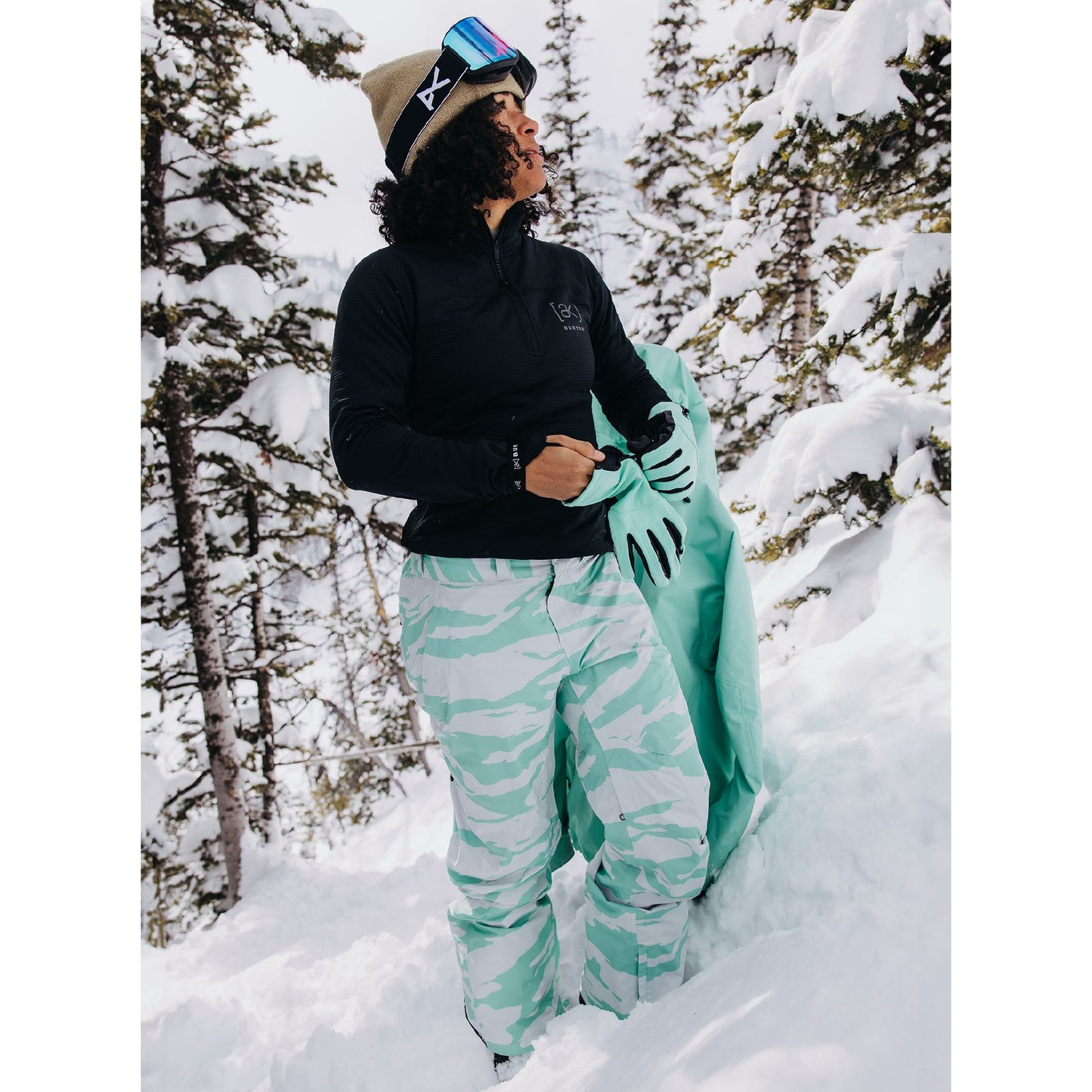 Women's Burton [ak] Summit GORE-TEX 2L Insulated Pants Oversized Zebra - Burton Snow Pants