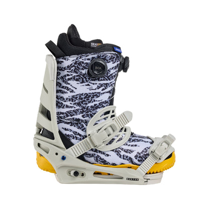 Men's Burton Mission Re:Flex Snowboard Bindings Gray Cloud - Burton Snowboard Bindings