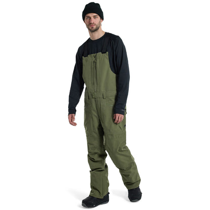 Men's Burton Reserve 2L Bib Pants Forest Moss - Burton Snow Pants