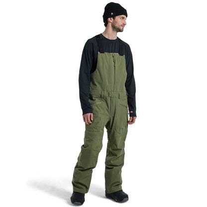 Men's Burton Reserve 2L Bib Pants Forest Moss - Burton Snow Pants