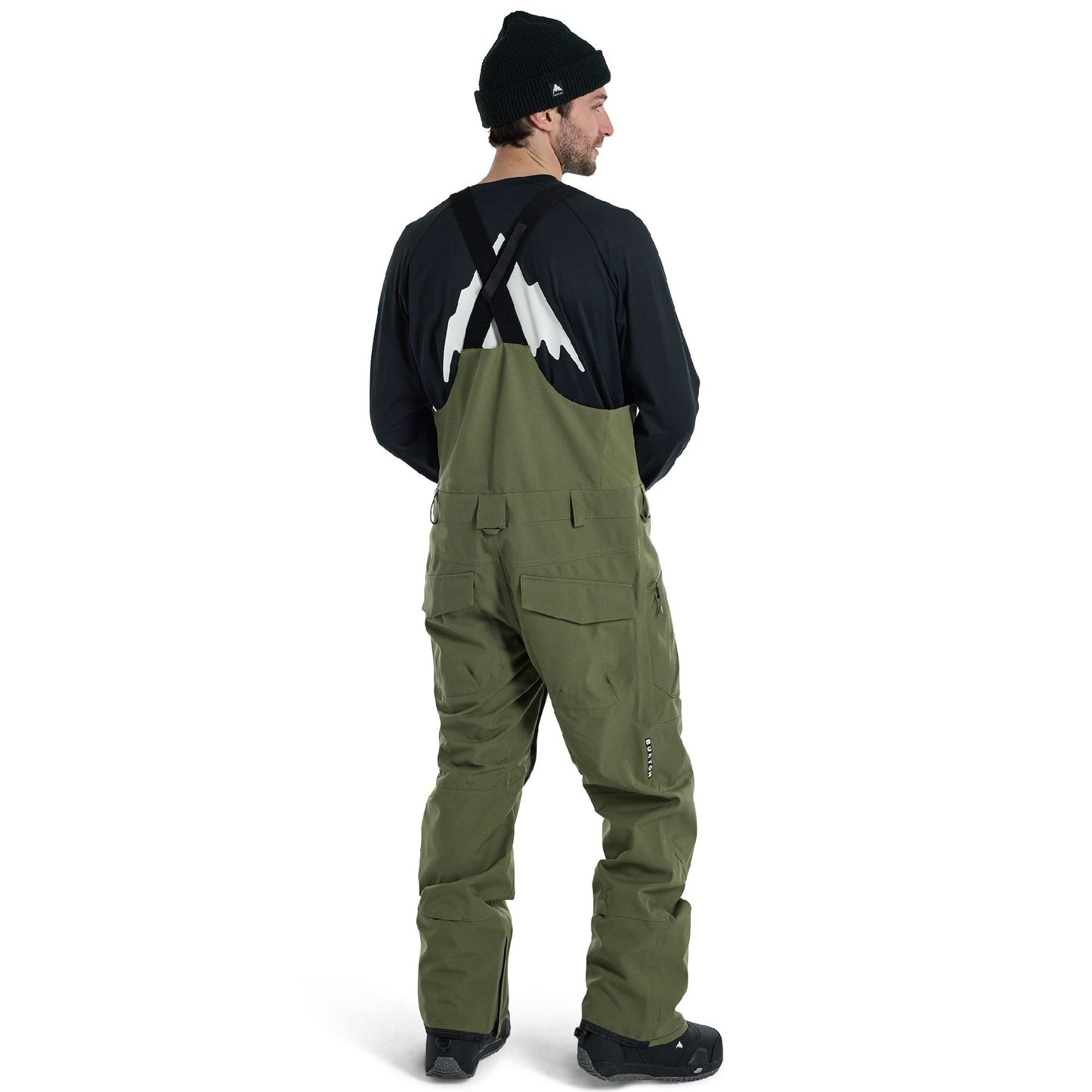 Men's Burton Reserve 2L Bib Pants Forest Moss - Burton Snow Pants