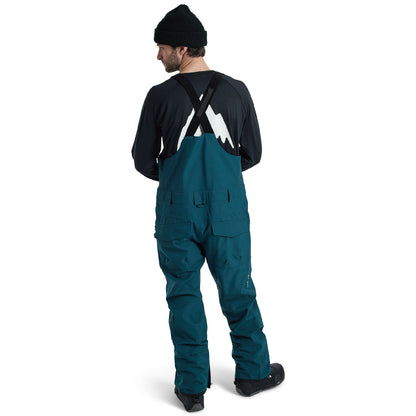 Men's Burton Reserve 2L Bib Pants Deep Emerald - Burton Snow Pants