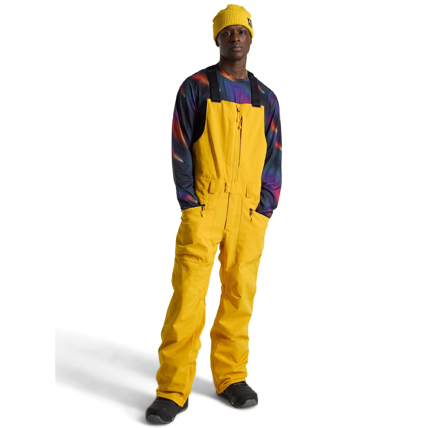 Men's Burton Reserve 2L Bib Pants Goldenrod - Burton Snow Pants