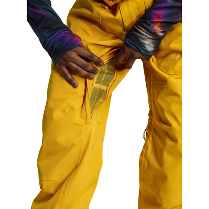 Men's Burton Reserve 2L Bib Pants Goldenrod - Burton Snow Pants