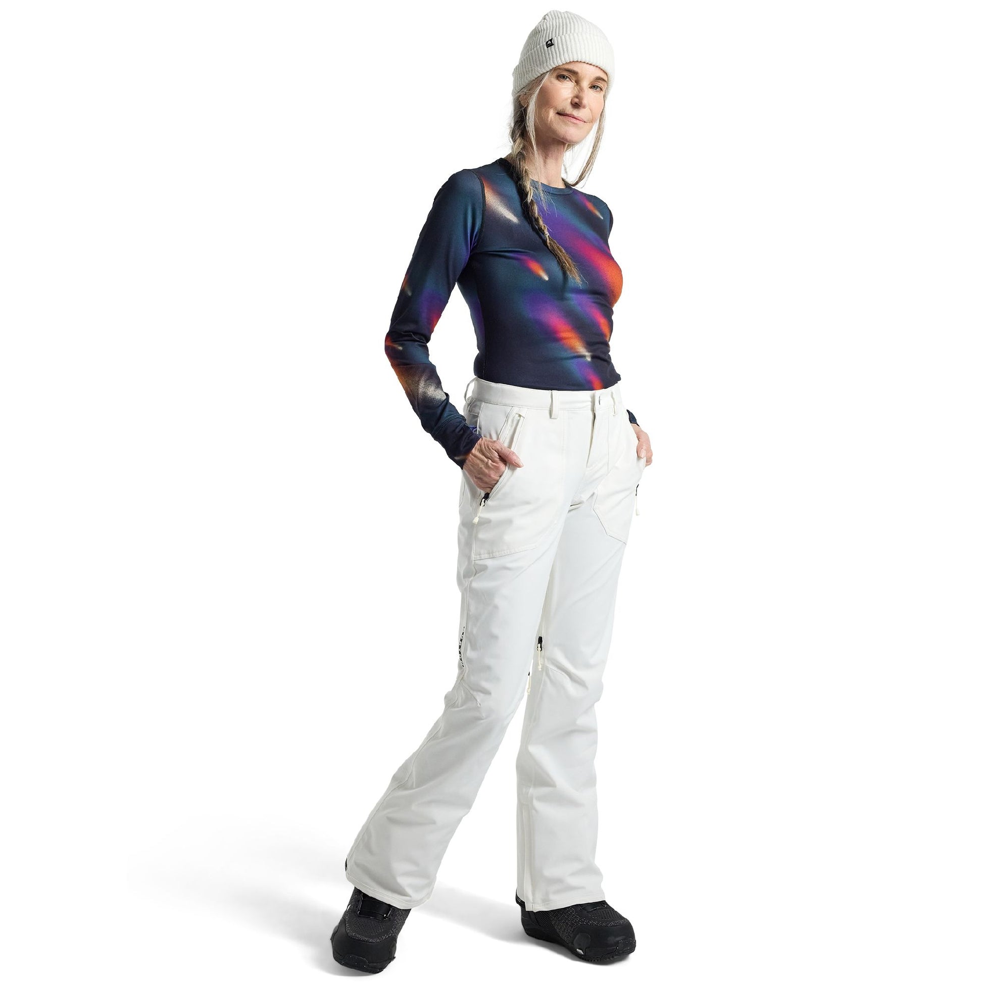 Women's Burton Vida Stretch 2L Pants Stout White - Burton Snow Pants