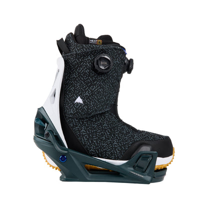 Men's Burton Step On Re:Flex Snowboard Bindings Deep Emerald White - Burton Snowboard Bindings