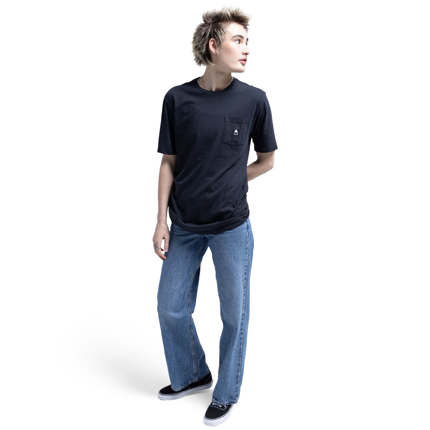 Burton Colfax Short Sleeve T-Shirt True Black - Burton LS Shirts