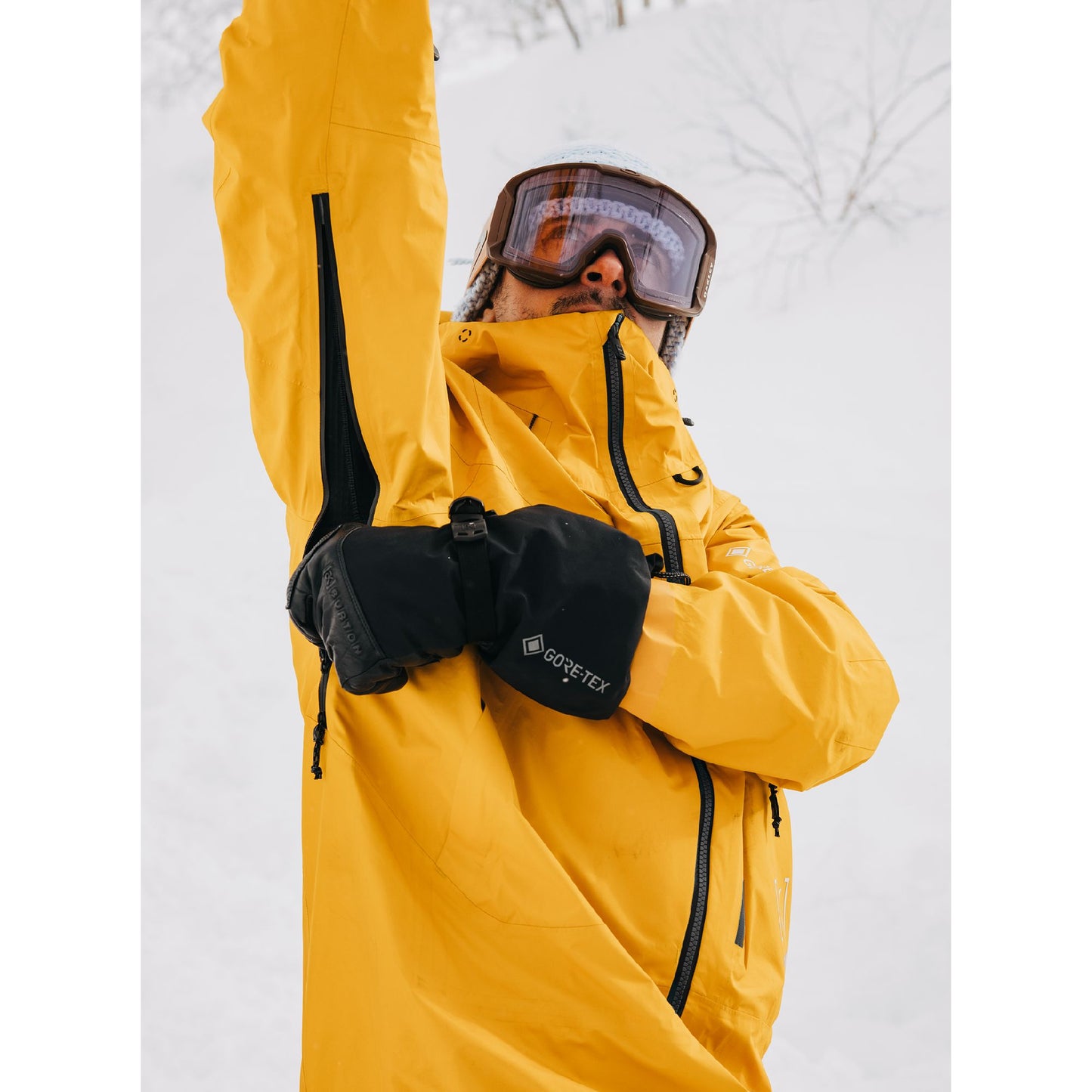 Men's Burton [ak] Tusk GORE-TEX Pro 3L Jacket Goldenrod - Burton Snow Jackets