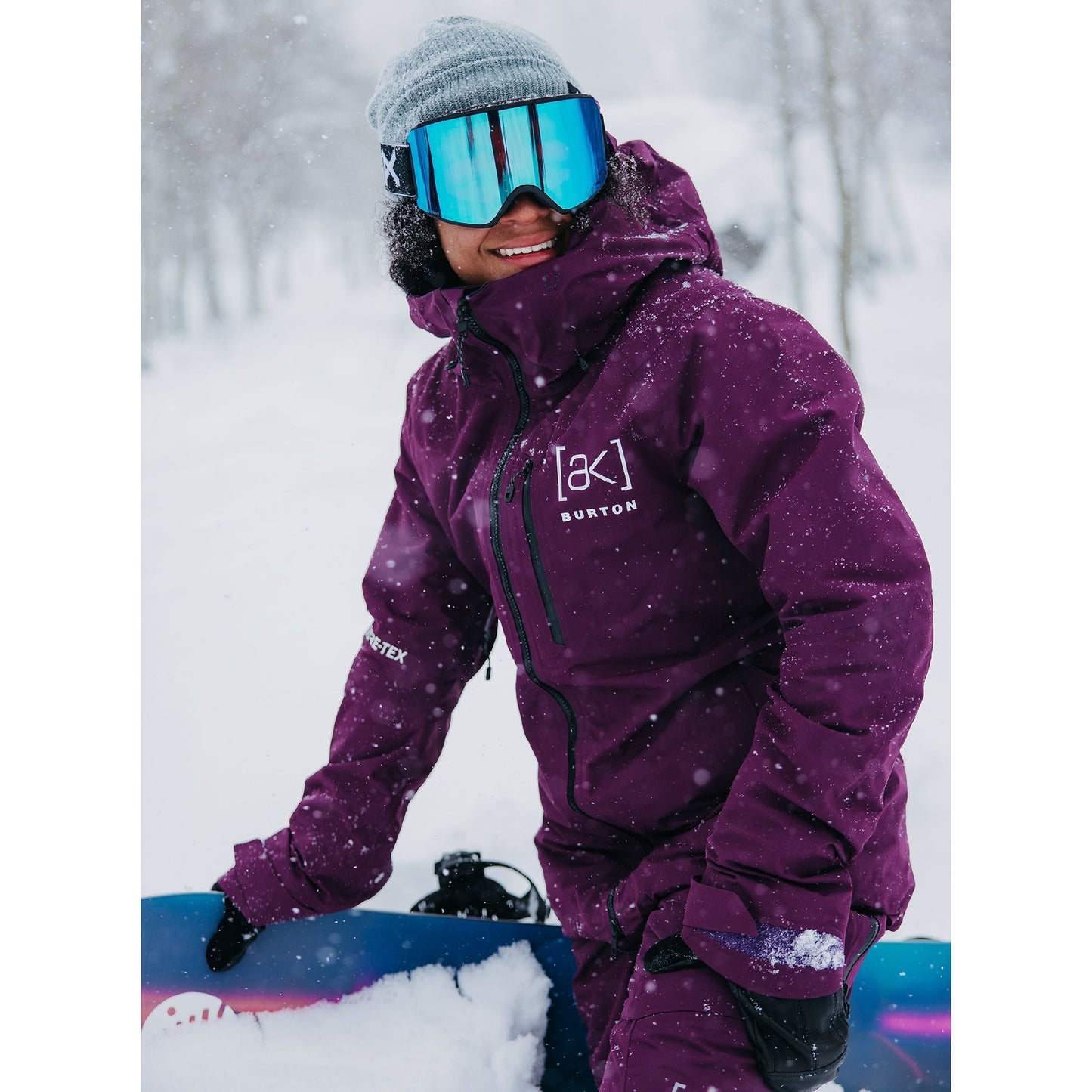 Women's Burton [ak] Upshift GORE-TEX 2L Jacket Purple Root - Burton Snow Jackets