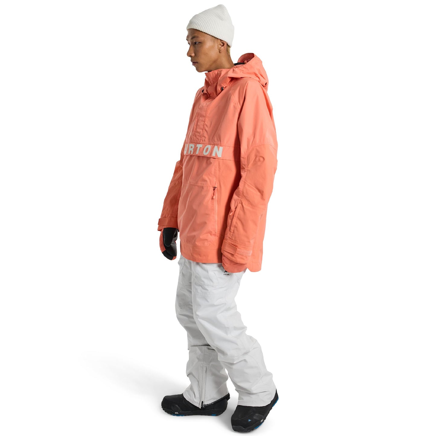 Men's Burton Frostner 2L Anorak Jacket Peach Echo - Burton Snow Jackets