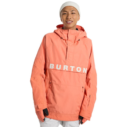 Men's Burton Frostner 2L Anorak Jacket Peach Echo - Burton Snow Jackets