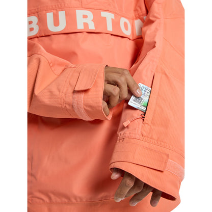 Men's Burton Frostner 2L Anorak Jacket Peach Echo - Burton Snow Jackets