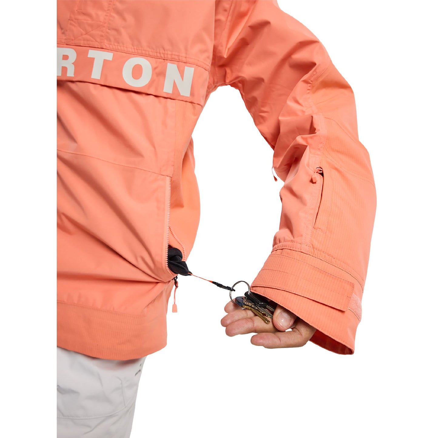 Men's Burton Frostner 2L Anorak Jacket Peach Echo - Burton Snow Jackets