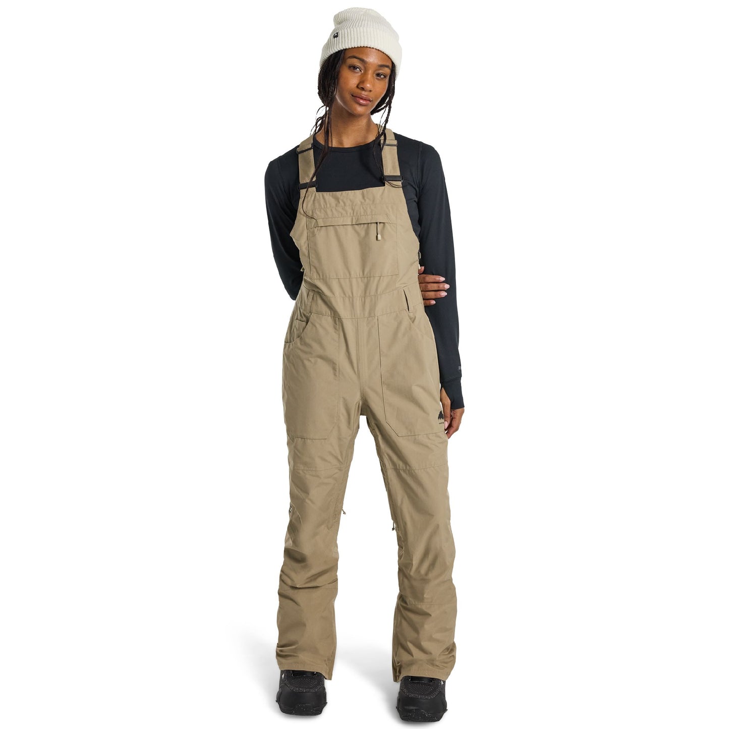 Women's Burton Avalon GORE-TEX 2L Bib Pants Summit Taupe - Burton Snow Pants