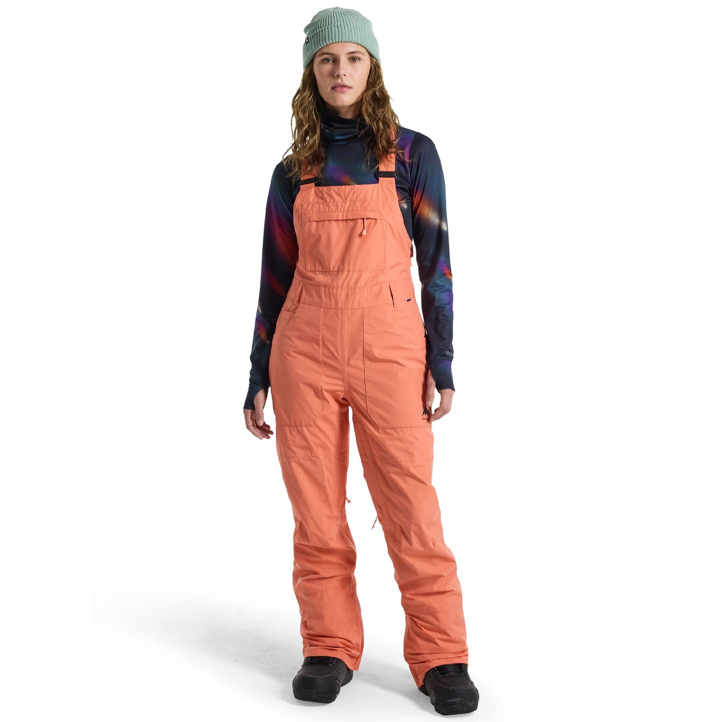 Women's Burton Avalon GORE-TEX 2L Bib Pants Peach Echo - Burton Snow Pants