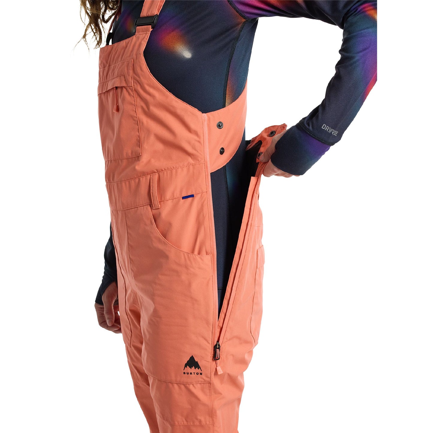 Women's Burton Avalon GORE-TEX 2L Bib Pants Peach Echo - Burton Snow Pants