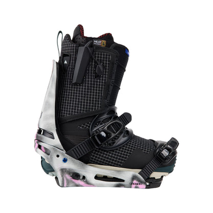 Men's Burton Cartel X Re:Flex Snowboard Bindings Gray Pink - Burton Snowboard Bindings