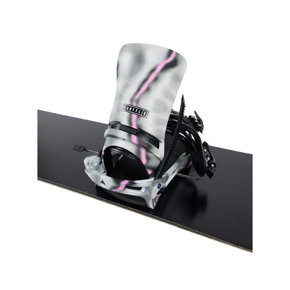 Men's Burton Cartel X Re:Flex Snowboard Bindings Gray Pink - Burton Snowboard Bindings