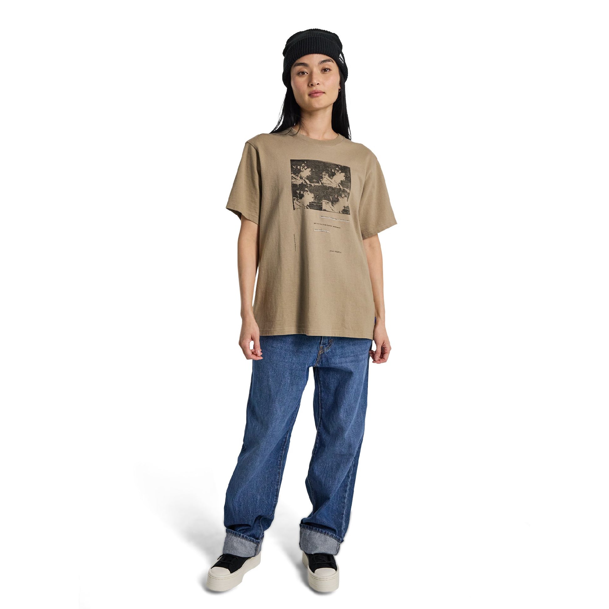 Burton Get Hectic Short Sleeve T-Shirt Summit Taupe - Burton SS Shirts