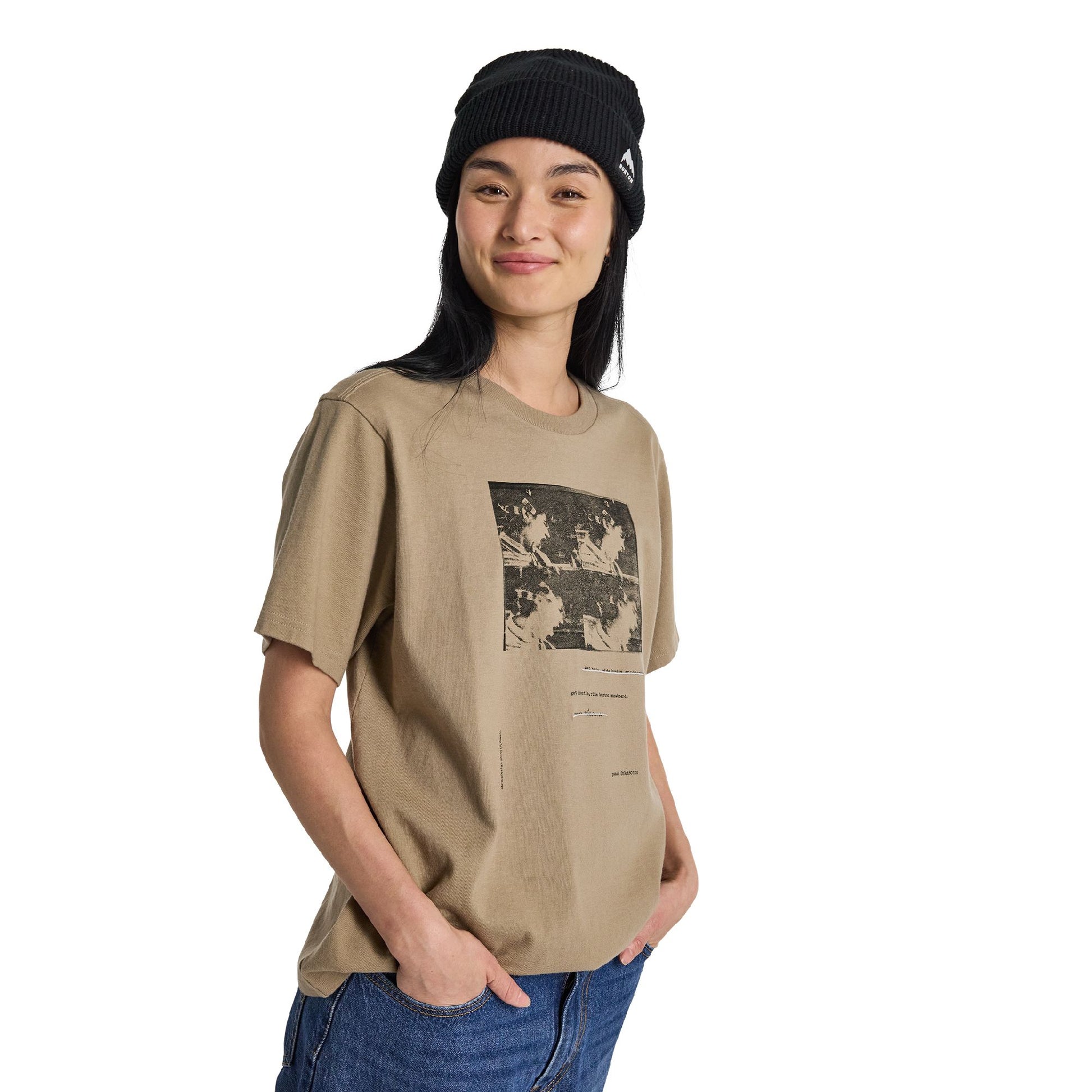 Burton Get Hectic Short Sleeve T-Shirt Summit Taupe - Burton SS Shirts