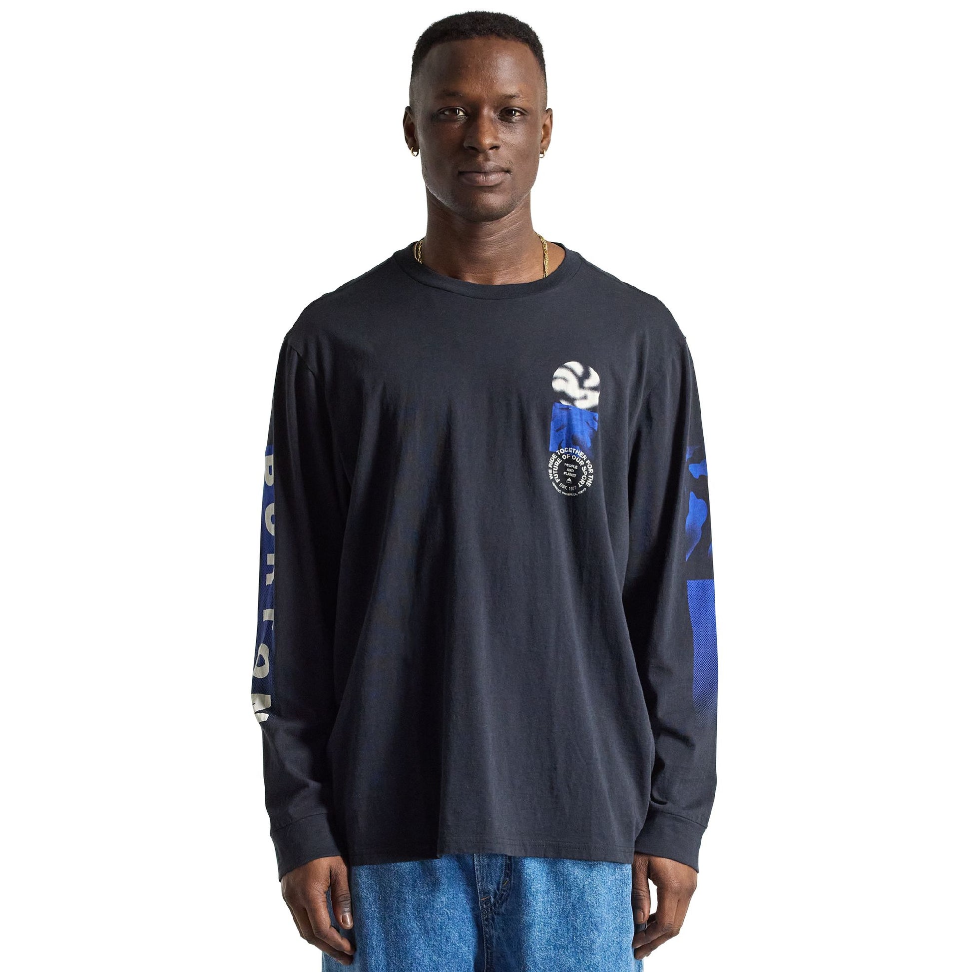 Burton Ripcord Long Sleeve T-Shirt True Black - Burton LS Shirts