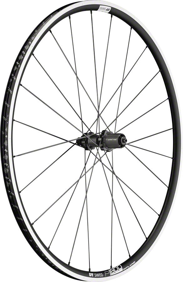 DT Swiss P 1800 Spline Rear Wheel - 700 QR x 130mm Rim Brake HG 11 Black - DT Swiss Rear Wheel