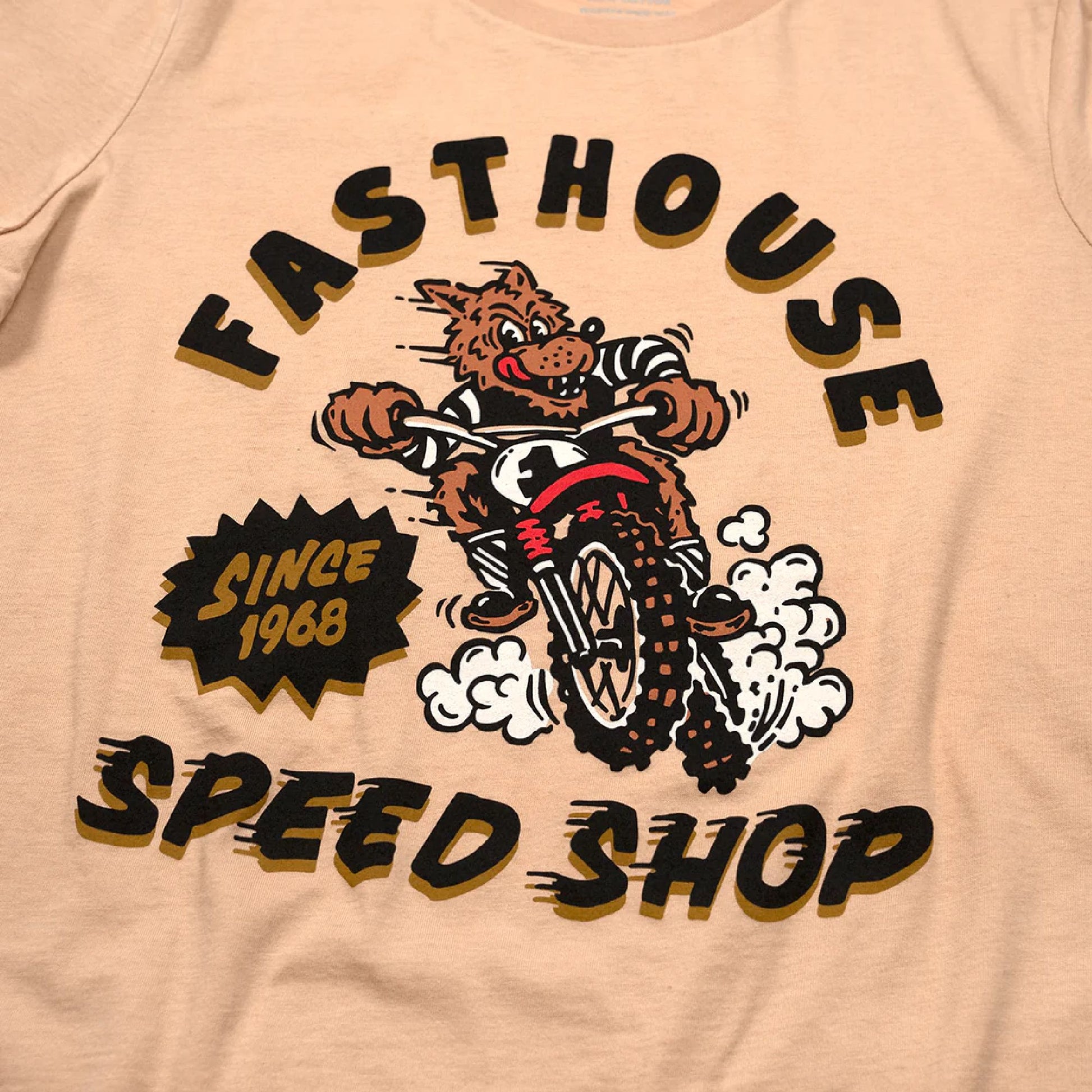 Fasthouse Women's Wolfpack SS Tee Sand Dune - Fasthouse SS Shirts