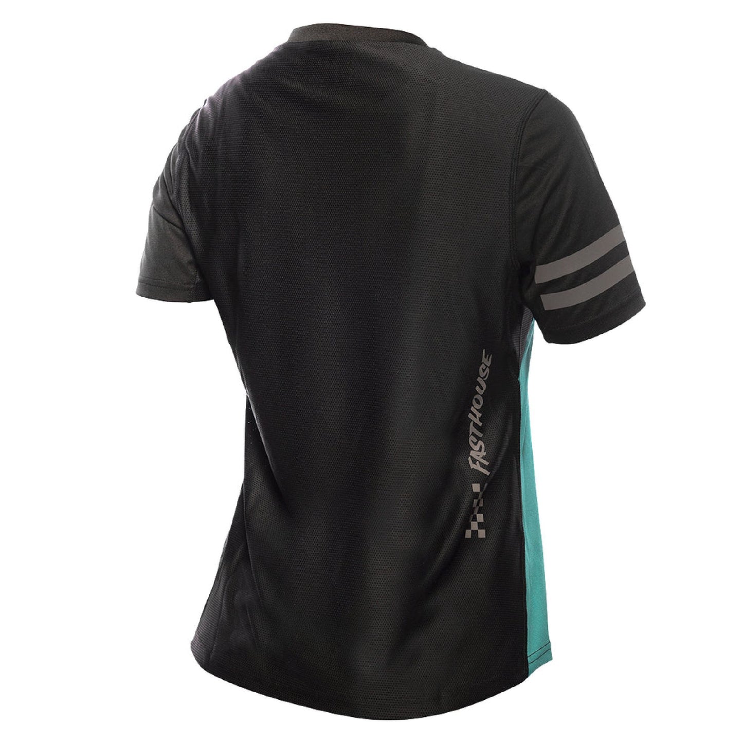 Fasthouse Women's Sidewinder Alloy SS Jersey Black Teal - Fasthouse Bike Jerseys