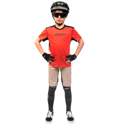 Fasthouse Youth Ronin Alloy SS Jersey Red - Fasthouse Bike Jerseys