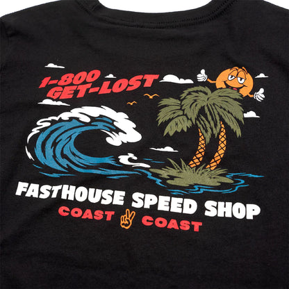 Fasthouse Youth Coast 2 Coast SS Tee Black - Fasthouse SS Shirts