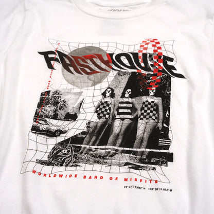 Fasthouse Youth Glitch SS Tee White - Fasthouse SS Shirts