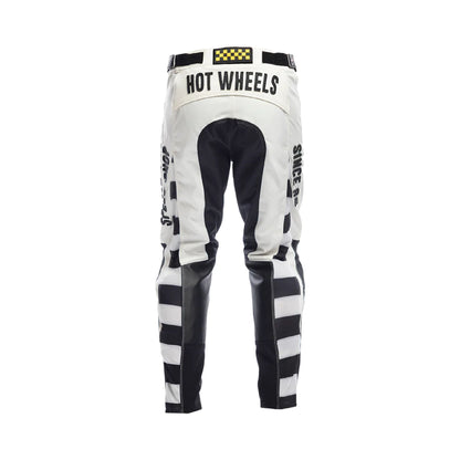 Fasthouse Youth Grindhouse Hot Wheels Pant White Black - Fasthouse Bike Pants