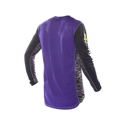 Fasthouse Youth Grindhouse Rufio Jersey Black Purple - Fasthouse Bike Jerseys