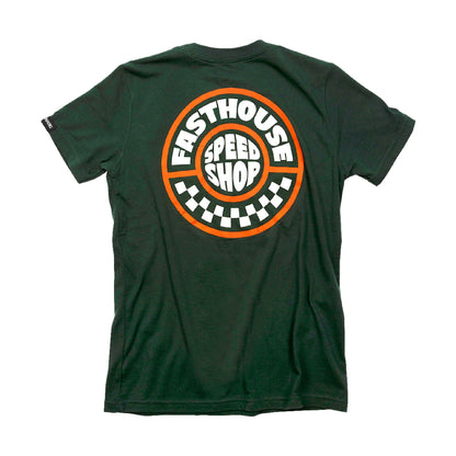 Fasthouse Youth Realm SS Tee Forest Green - Fasthouse SS Shirts