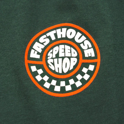 Fasthouse Youth Realm SS Tee Forest Green - Fasthouse SS Shirts