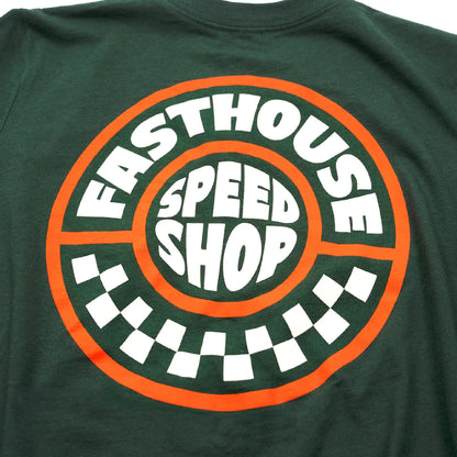 Fasthouse Youth Realm SS Tee Forest Green - Fasthouse SS Shirts