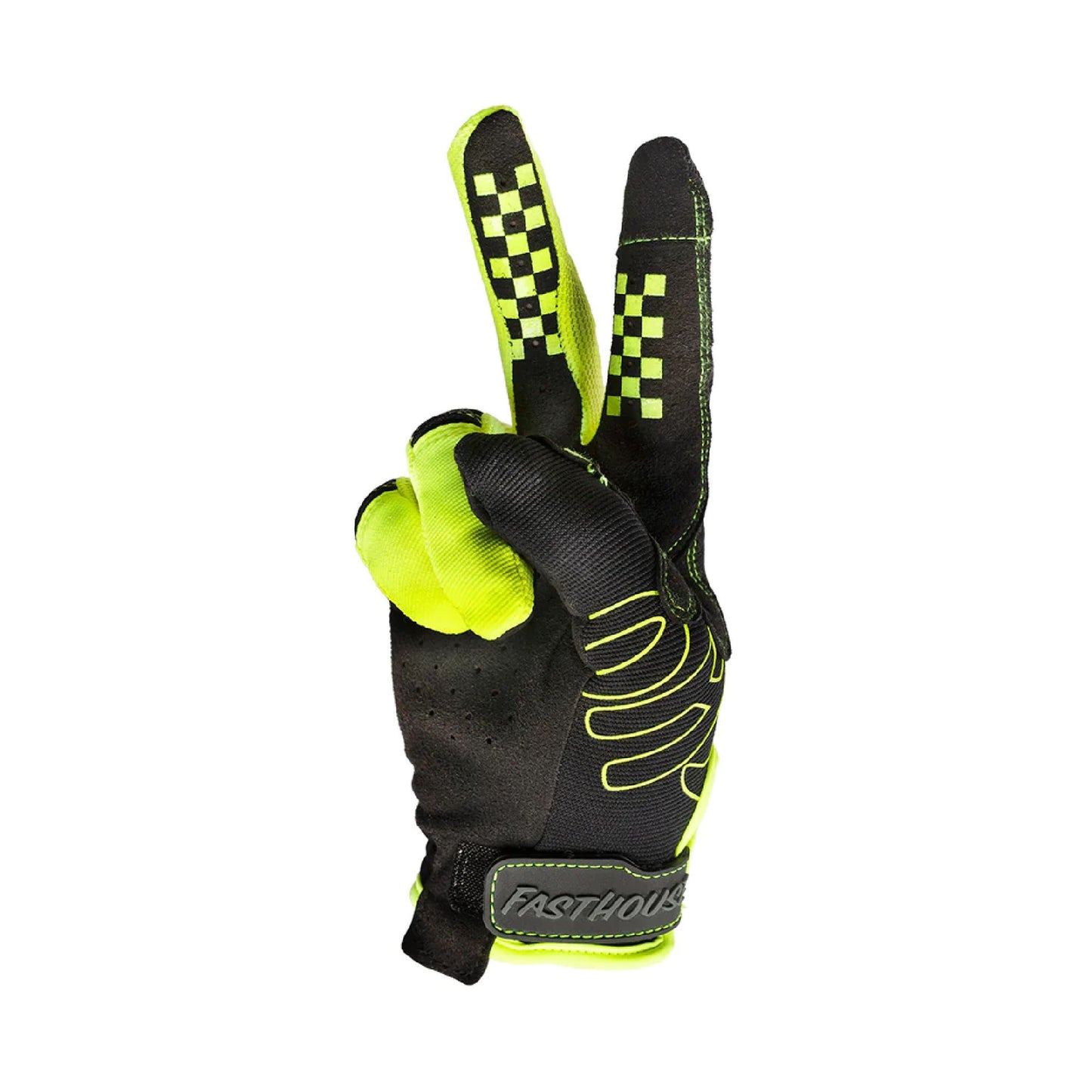 Fasthouse Youth Speed Style Riot Glove Black High Viz Bike Gloves