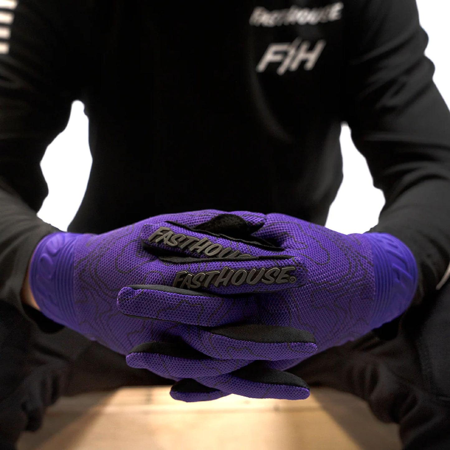 Fasthouse Youth Blitz Swift Glove Purple Bike Gloves