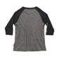 Fasthouse Youth Swift Raglan Tech Tee Black/Charcoal Heather LS Shirts
