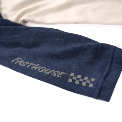 Fasthouse Youth Swift Raglan Tech Tee Midnight Navy Cream - Fasthouse LS Shirts