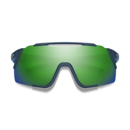 Smith Attack MAG MTB Sunglasses Matte Stone ChromaPop Green Mirror - Smith Sunglasses