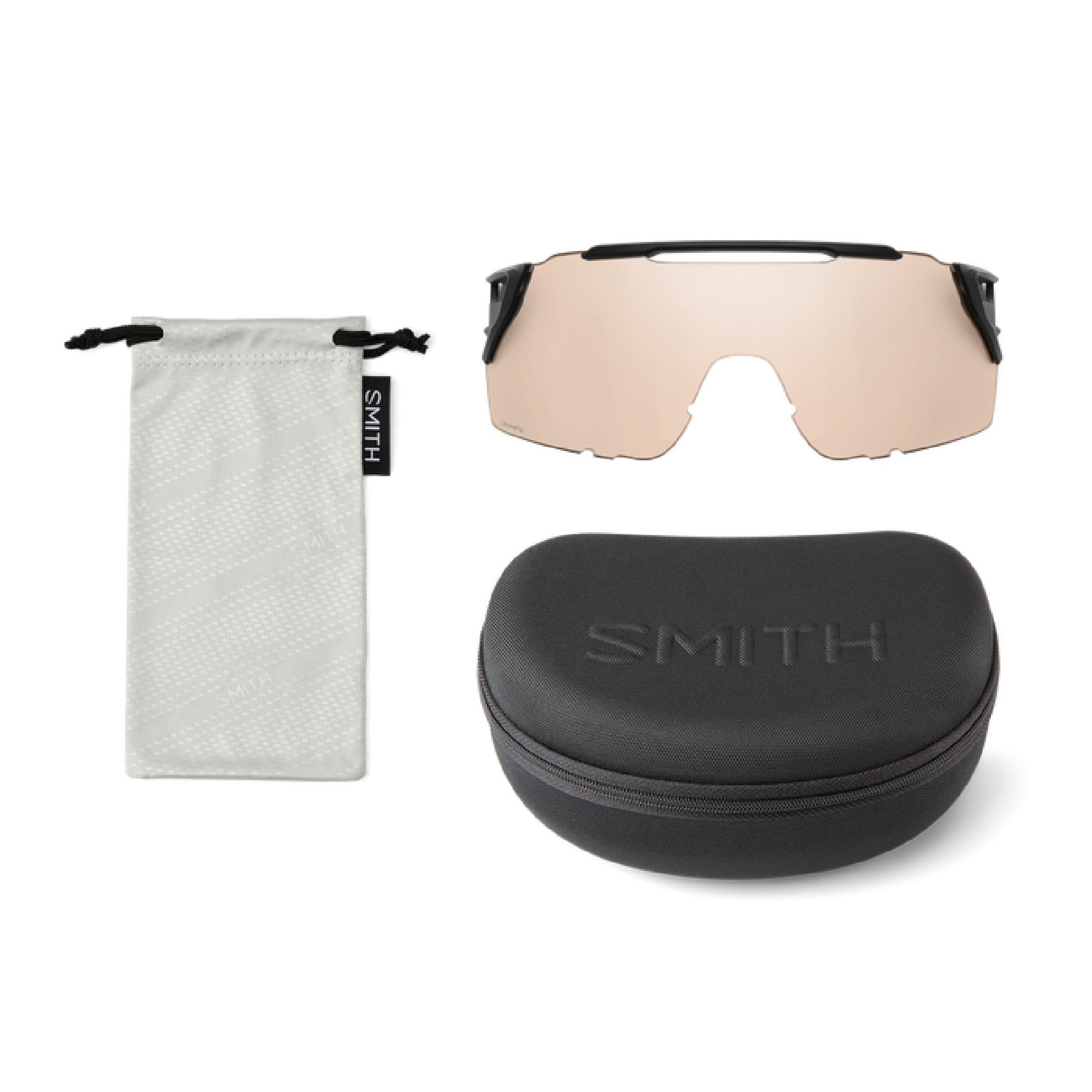 Smith Attack MAG MTB Sunglasses Matte Black / ChromaPop Violet Mirror Sunglasses