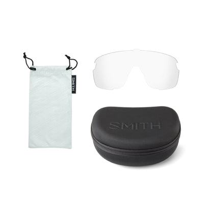 Smith Bobcat Sunglasses Matte Black Marble ChromaPop Violet Mirror Lens - Smith Sunglasses